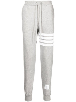 Grey 4-Bar Stripe Track Pants for SS24