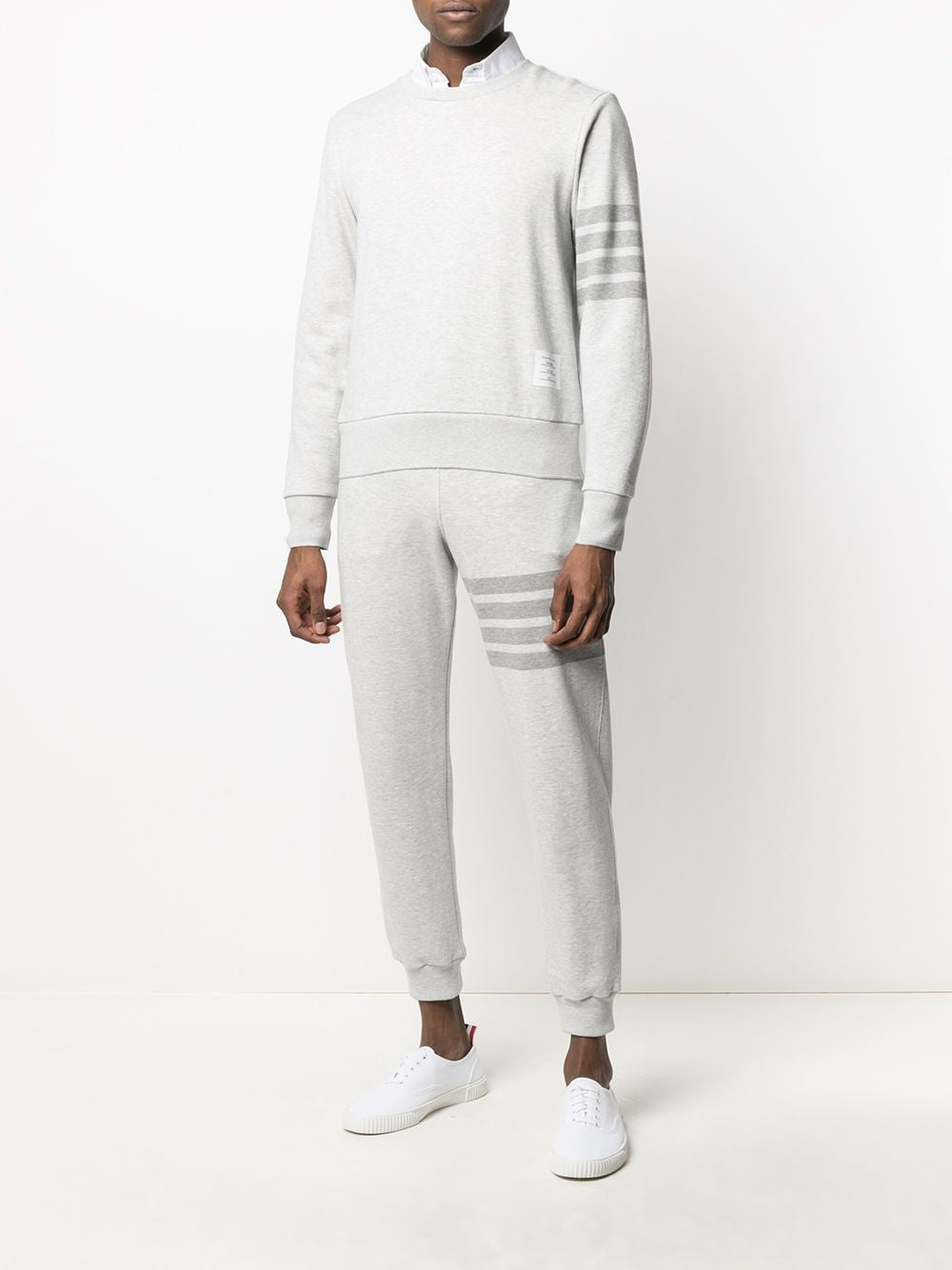 THOM BROWNE Men's Drawstring Sweatpants in Grey