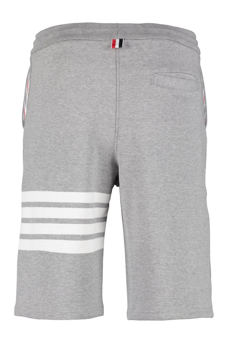 THOM BROWNE Men's Gray 4-Bar Sweat Shorts for Fall/Winter 2024