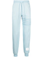 THOM BROWNE Light Blue 4-Bar Stripe Track Pants