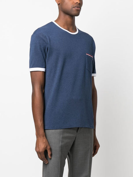 Men's 24SS Blue Tunic Top by THOM BROWNE