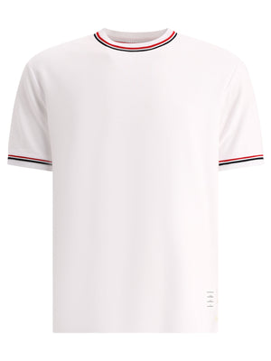 THOM BROWNE Men's White RWB T-Shirt