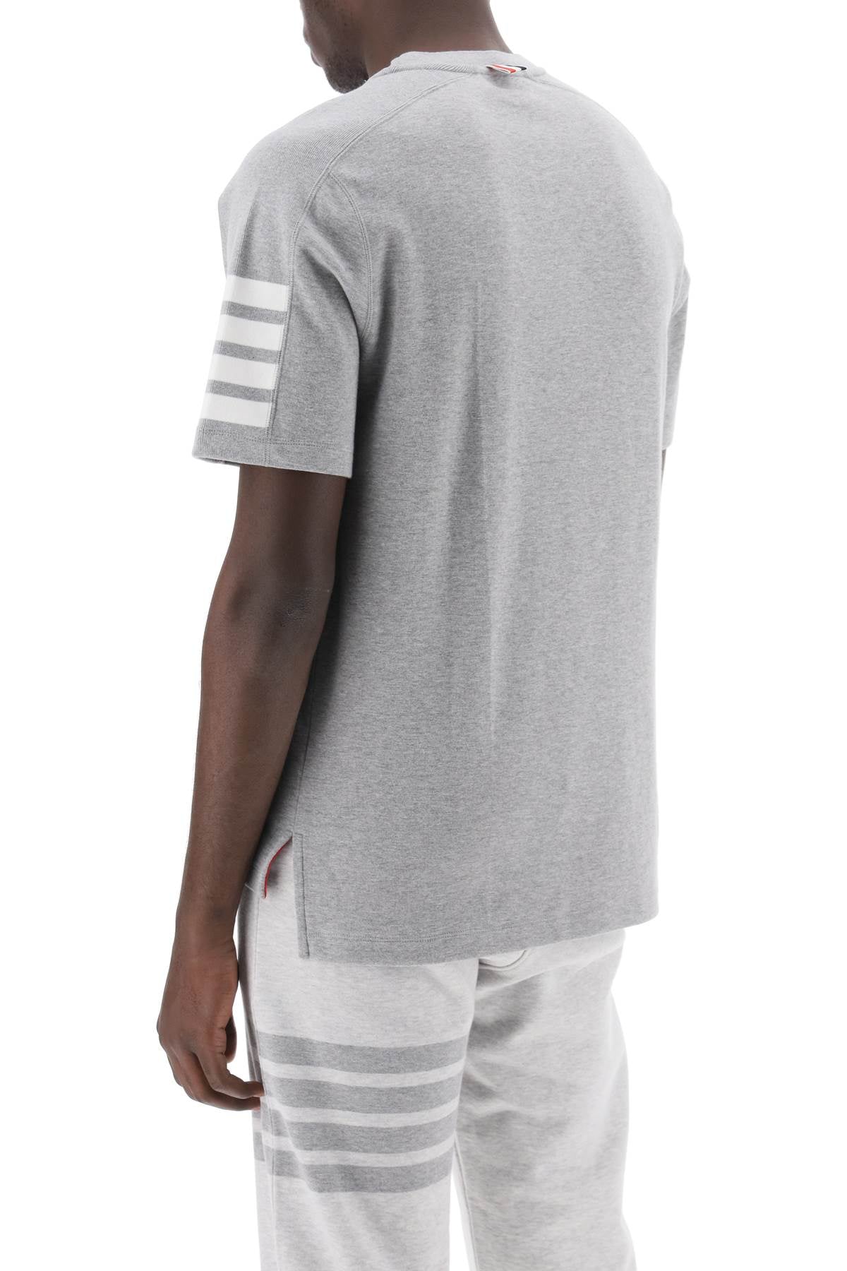 THOM BROWNE Classic Cotton Crew T-Shirt for Men - SS24 Collection