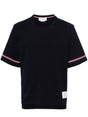 THOM BROWNE Men's Cotton RWB Stripe T-Shirt