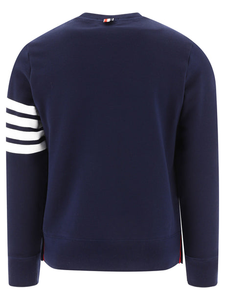 THOM BROWNE Navy 4-Bar Sweatshirt for Men | Carryover Collection
