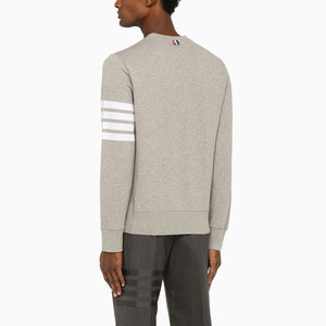 THOM BROWNE MEN'S GREY COTTON CREWNECK SWEATSHIRT FOR FW23