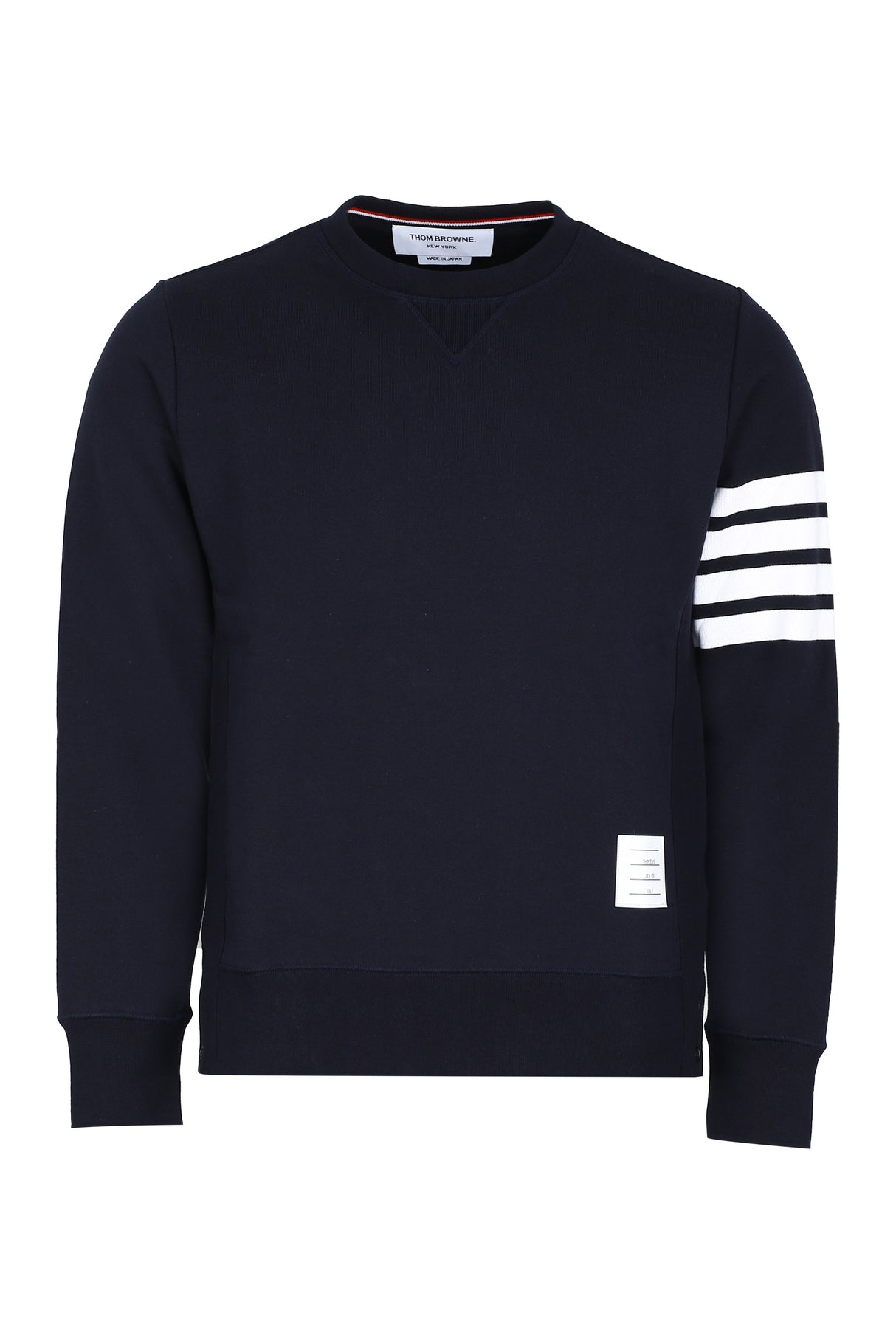 THOM BROWNE MEN'S GREY COTTON CREWNECK SWEATSHIRT FOR FW23