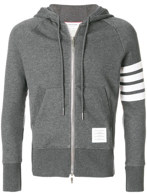 Áo Hoodie Tay Sọc Màu Xám