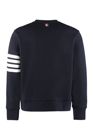 THOM BROWNE Elegant Navy Wool Cardigan for Men