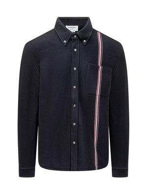 THOM BROWNE Double-Faced Knit Shirt Jacket