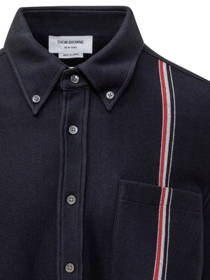 THOM BROWNE Double-Faced Knit Shirt Jacket