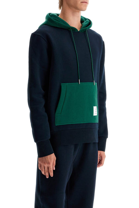 THOM BROWNE Men's Relaxed Fit Color-Block Hoodie Sweatshirt - Size 3