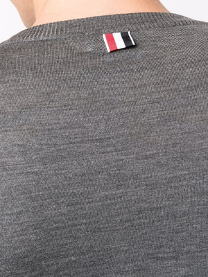 THOM BROWNE 24FW Men's Grey Tunic Sweatshirt