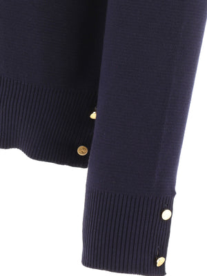 THOM BROWNE Navy 4-Bar Sweater for Men