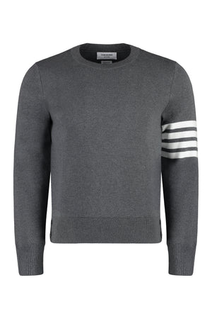 THOM BROWNE Milan Stitch Crew Neck Pullover for Men