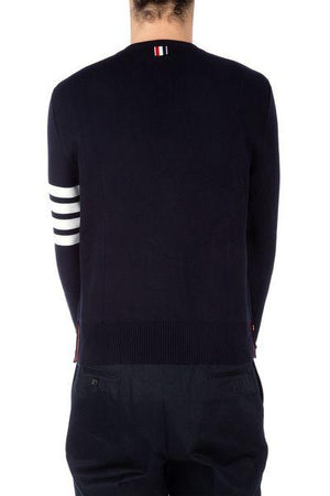 THOM BROWNE Milan Stitch Crew Neck Pullover for Men