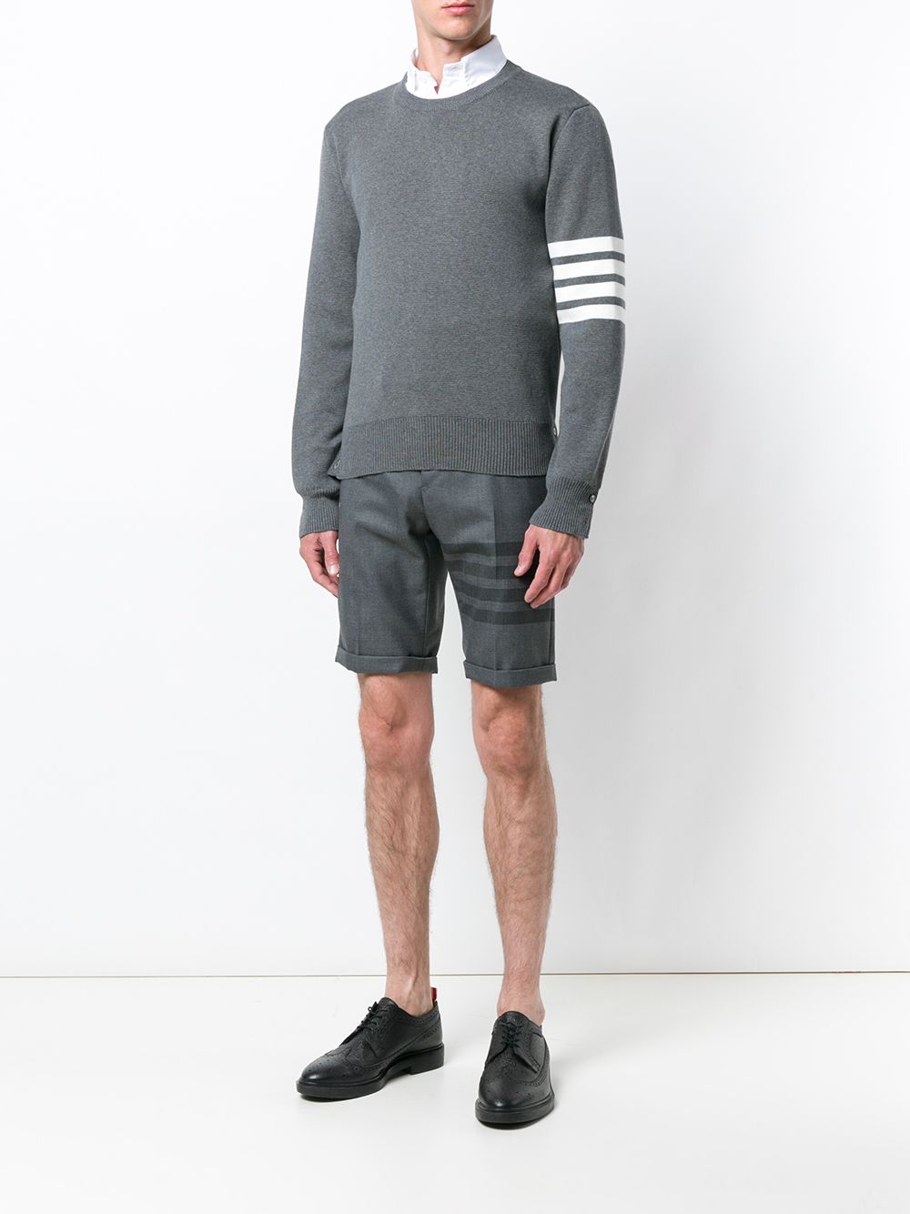 THOM BROWNE Men's 4-Bar Cotton Sweater