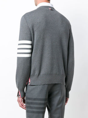 THOM BROWNE Classic 4-Bar Cotton Sweater