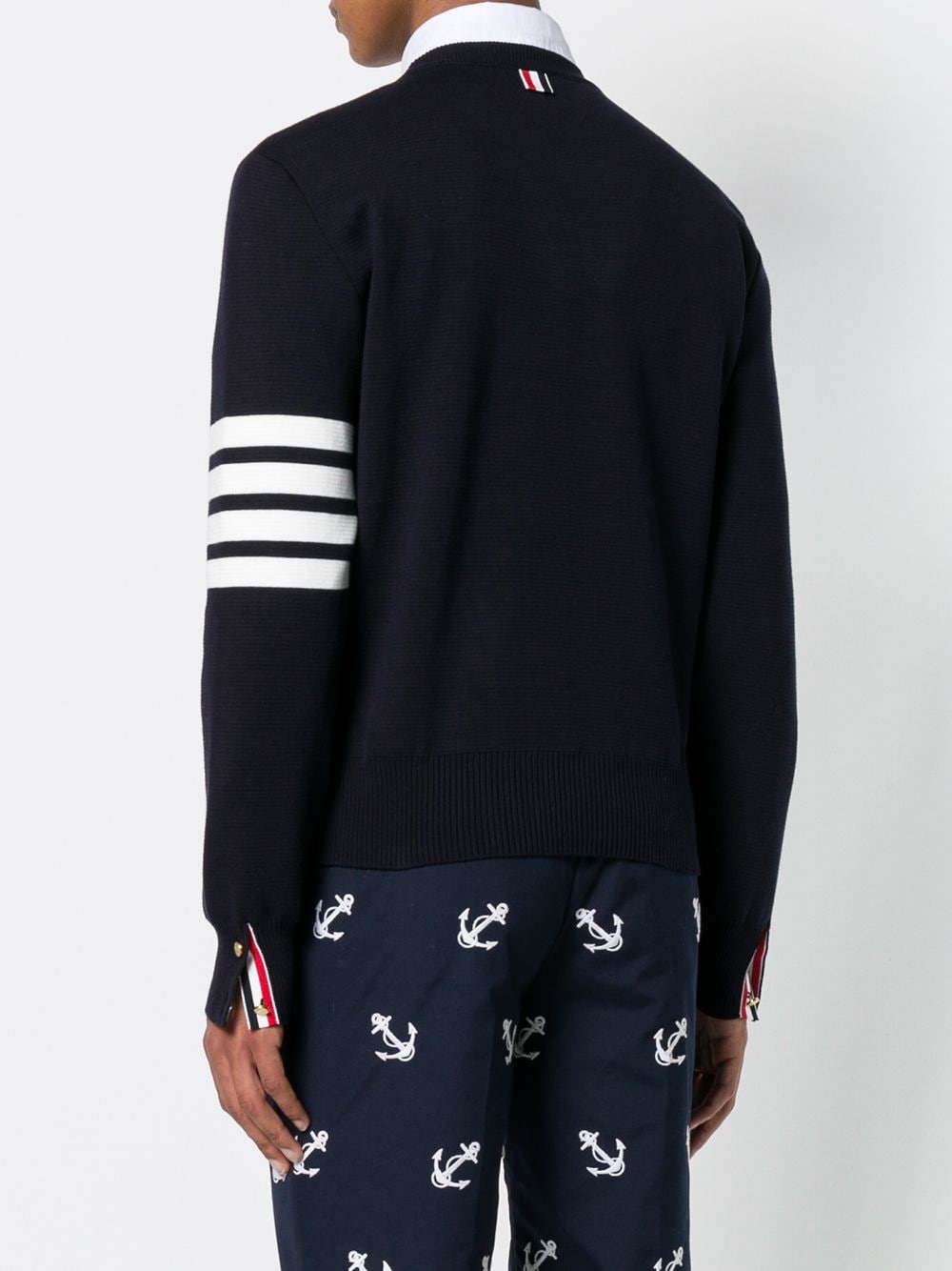 THOM BROWNE Classic 4-Bar Cotton Sweater