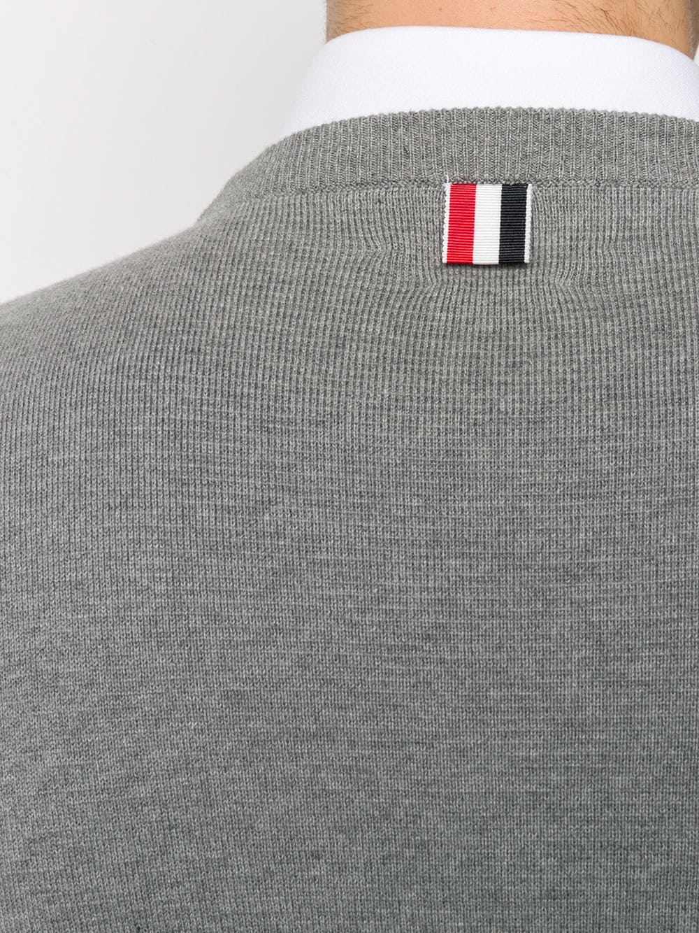 Áo len cổ tròn nam màu xám dành cho mùa thu đông FW23
