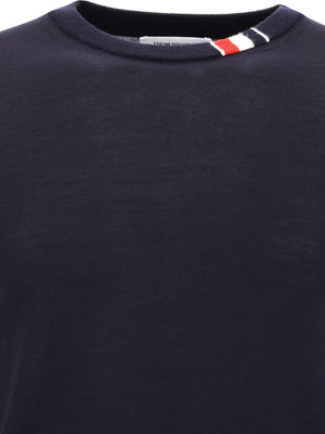 THOM BROWNE Blue Stitch Sweater for Men - Relaxed Fit