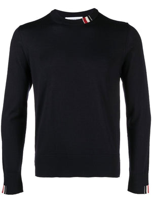 Blue Stitch Sweater for Men - Relaxed Fit