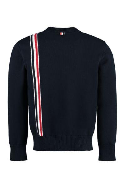 THOM BROWNE Navy STITCH Relax Fit T-Shirt for Men - SS24 Collection