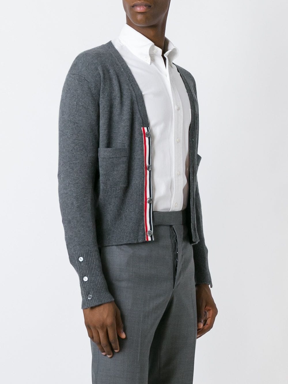 THOM BROWNE 4-Bar Cashmere Cardigan