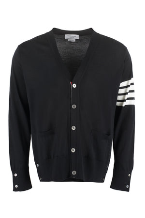 THOM BROWNE Merino Wool Cardigan - Size 00 to 5