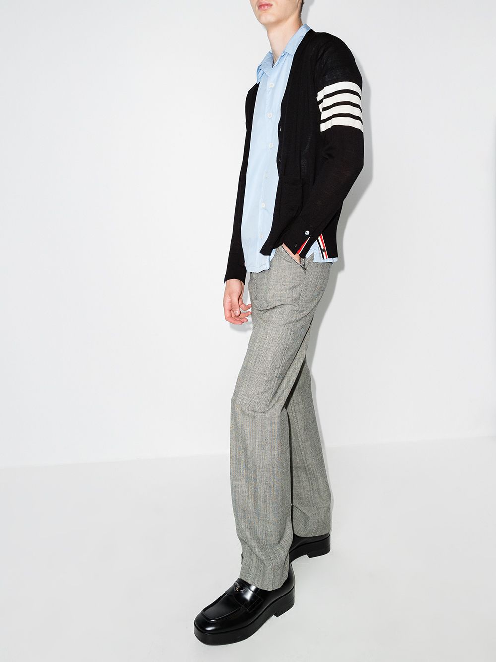 THOM BROWNE BLUE 24FW Tunic Top for Men