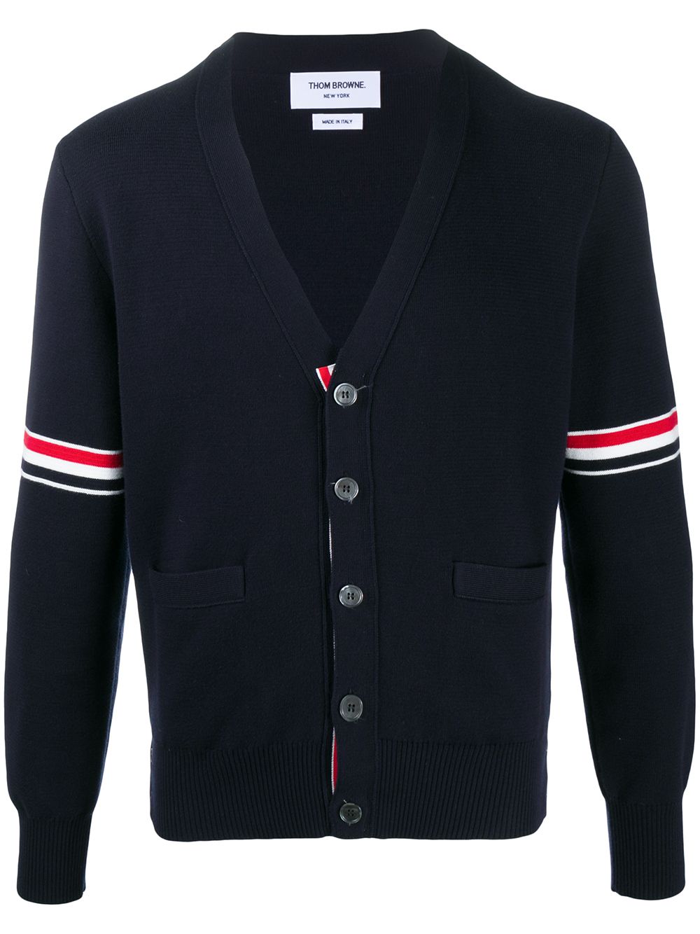 THOM BROWNE Classic V-Neck Button-Up Cardigan