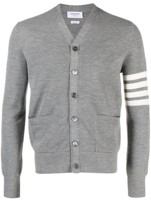 THOM BROWNE Grey Tunic Top for Men - 24SS Collection