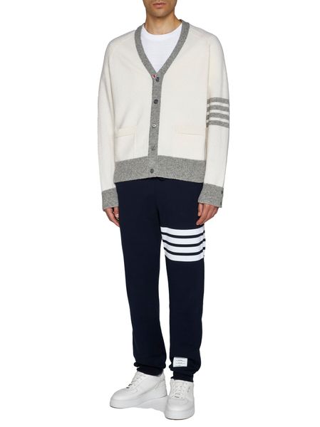 THOM BROWNE 23FW Men's Long Sleeve Sweater - White