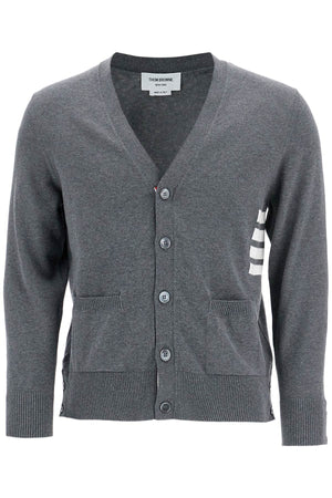 THOM BROWNE 4-Bar Cotton Cardigan - Regular Fit