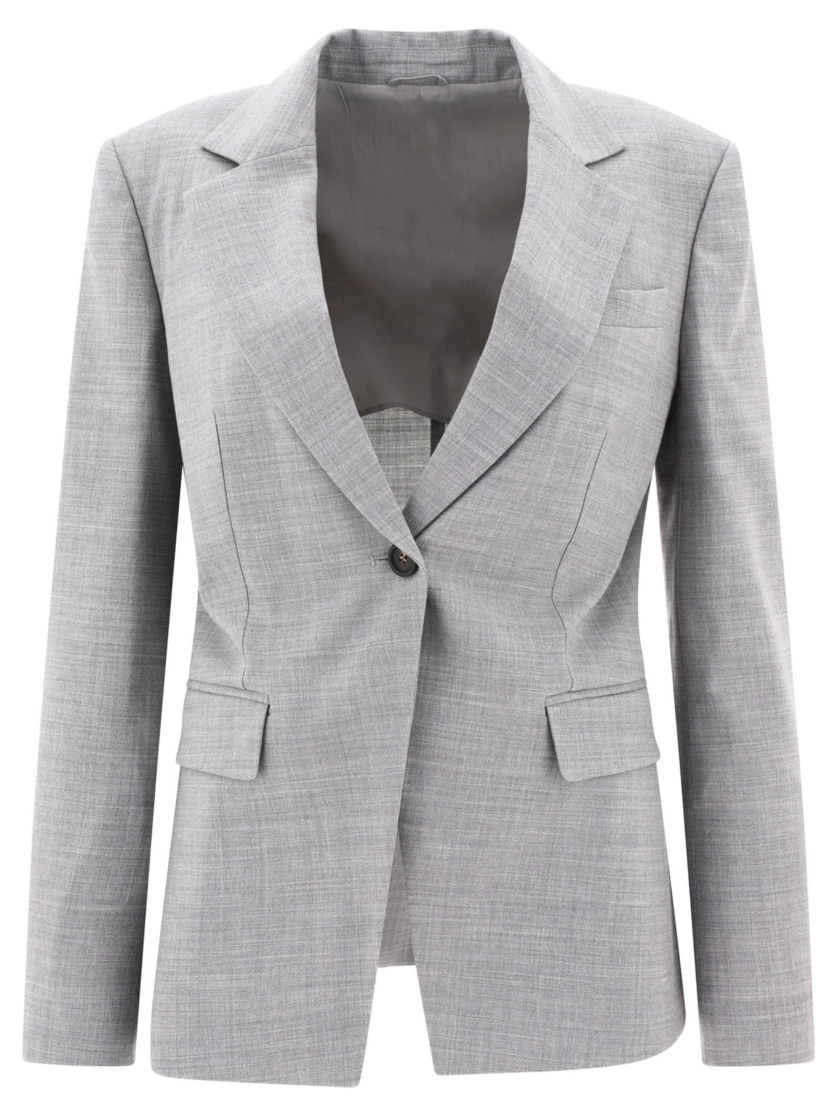 BRUNELLO CUCINELLI Grey Suit Jacket for Women - 24SS Season