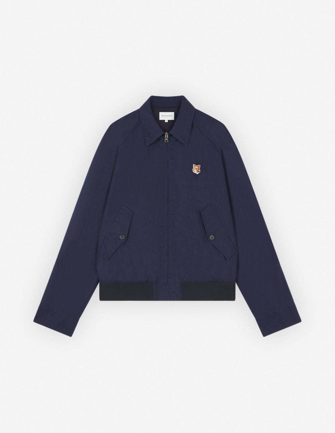 MAISON KITSUNÉ Navy Cotton Bomber Jacket for Men: SS24 Collection