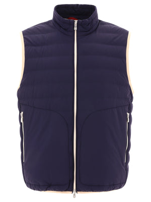 BRUNELLO CUCINELLI Men's Lightweight Down Vest - Navy