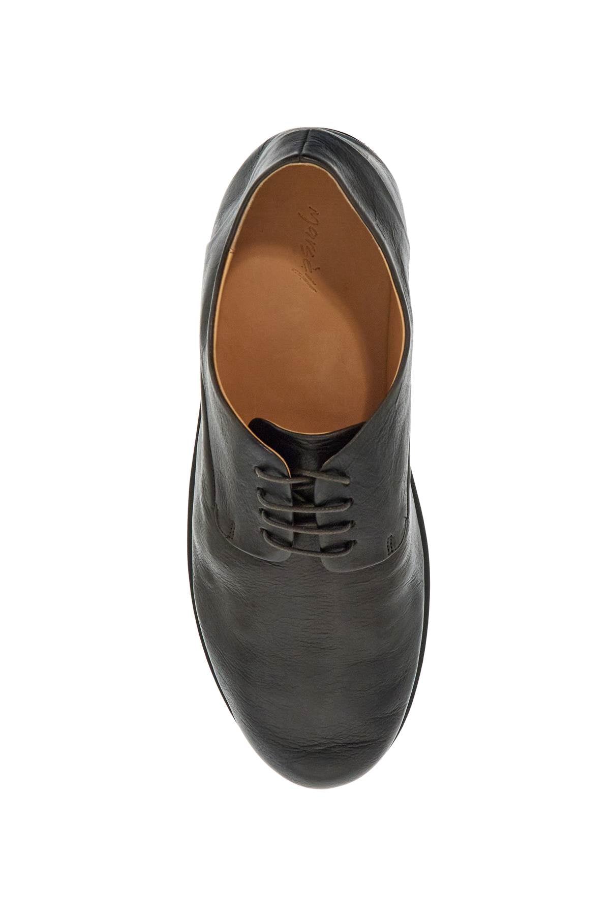 MARSELL Dark Brown Calfskin Derby Dress Shoes