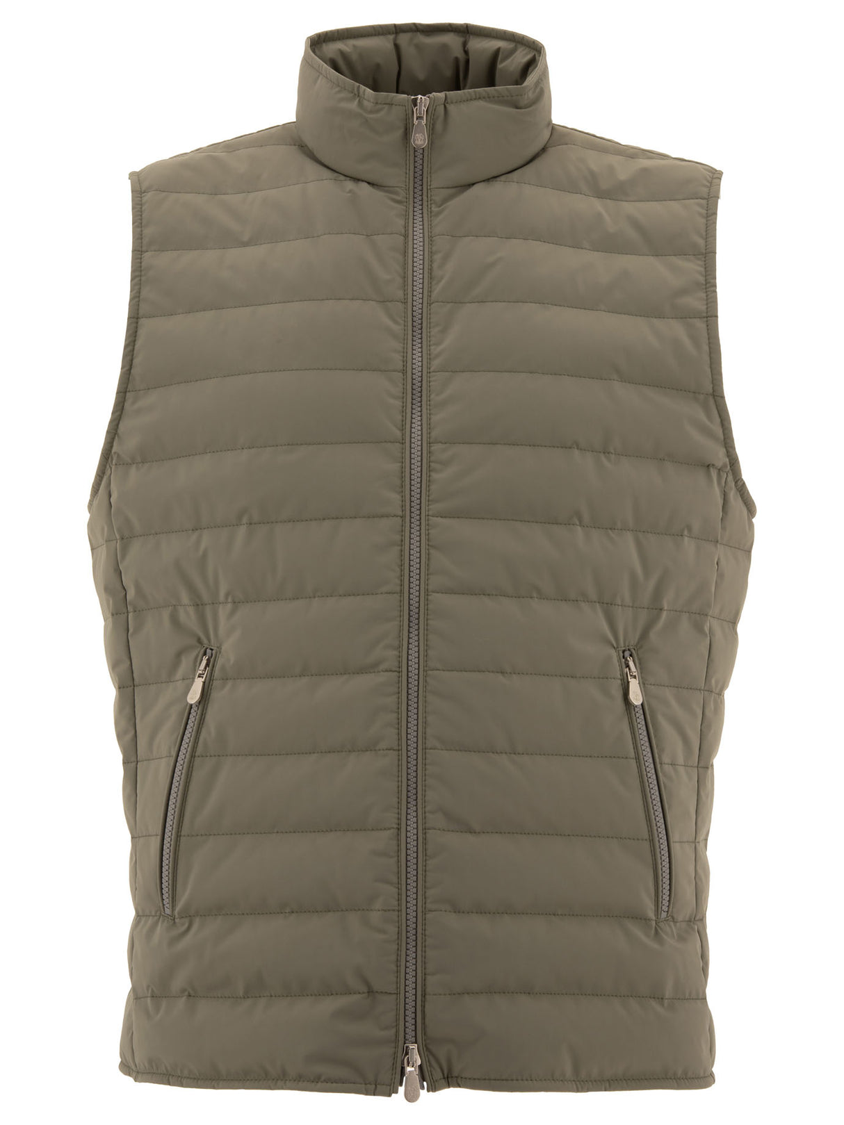 BRUNELLO CUCINELLI Luxury Lightweight Down Vest in Green