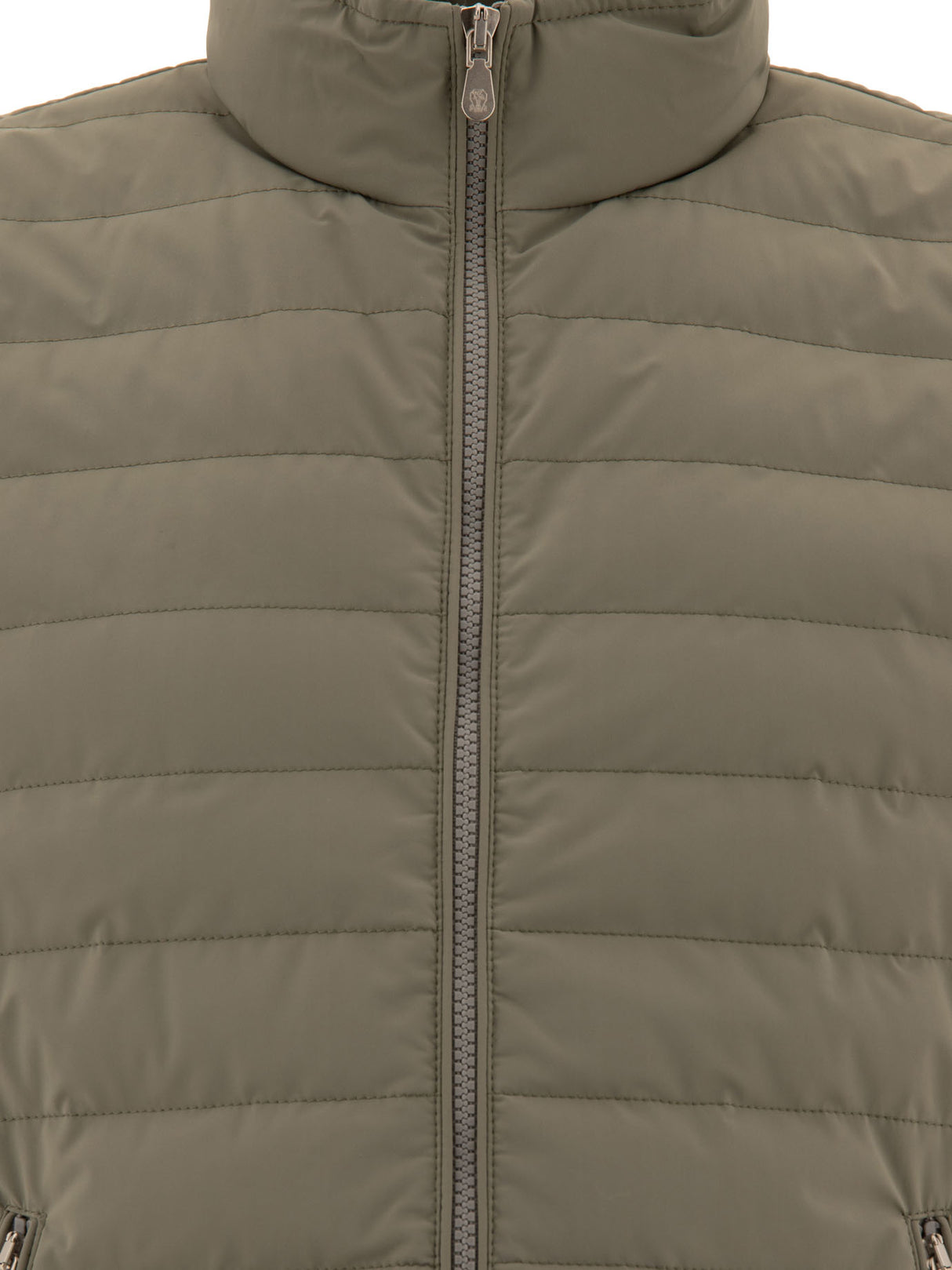 BRUNELLO CUCINELLI Luxury Lightweight Down Vest in Green