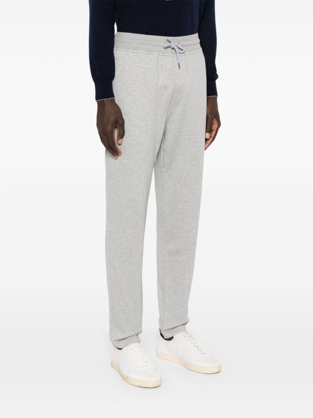 BRUNELLO CUCINELLI Refined Grey Cotton Blend Sweatpants