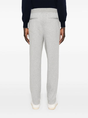 BRUNELLO CUCINELLI Refined Grey Cotton Blend Sweatpants