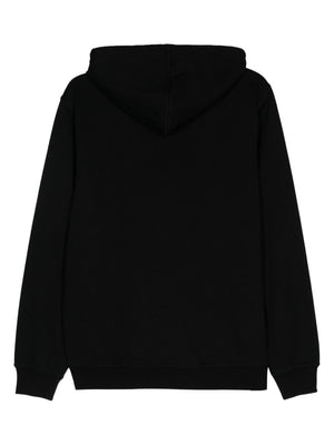 BRUNELLO CUCINELLI Men's Black Drawstring Hooded Zip Sweater