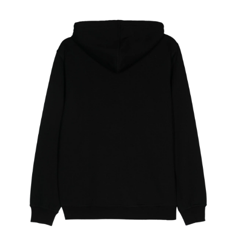 BRUNELLO CUCINELLI Men's Black Drawstring Hooded Zip Sweater