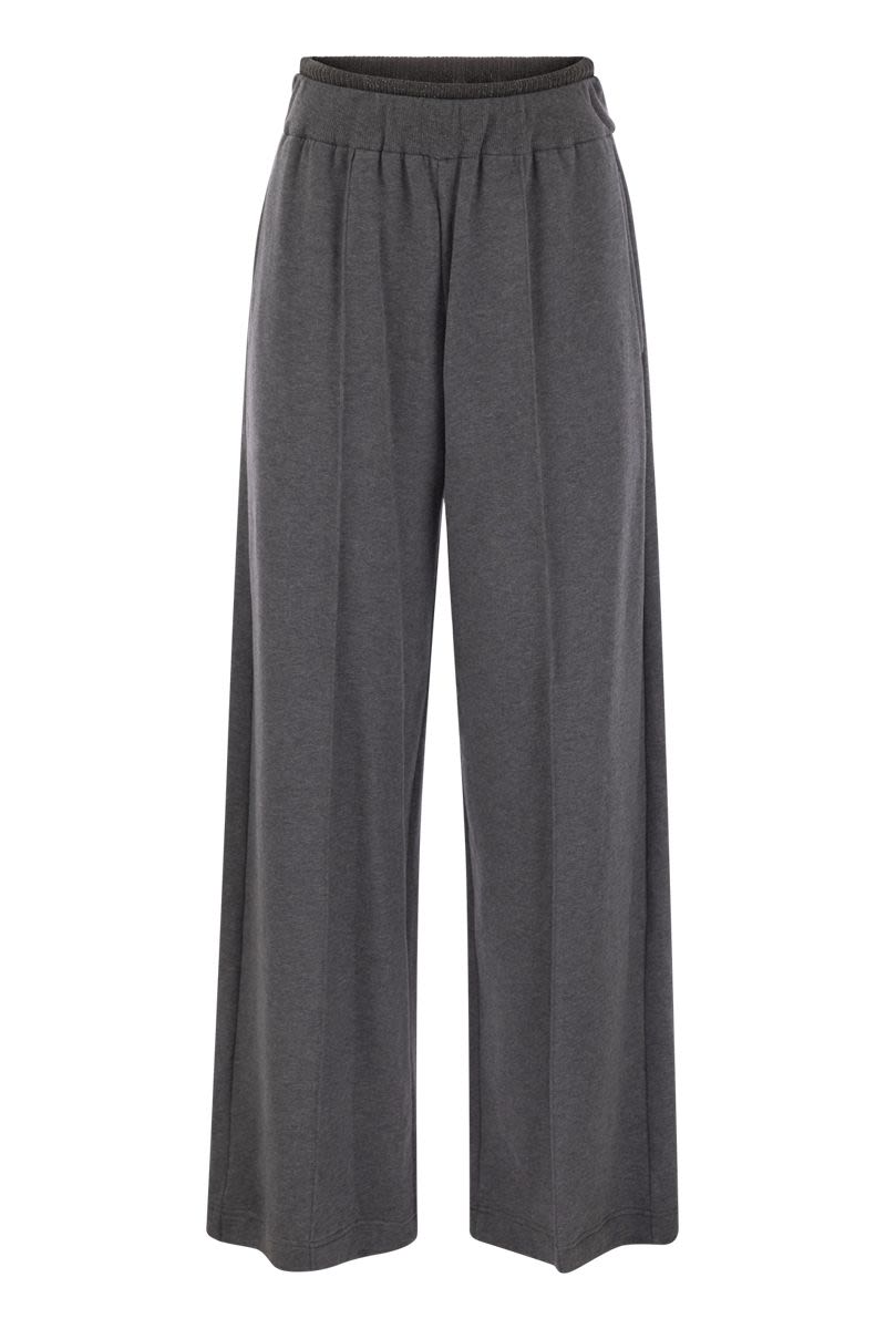 BRUNELLO CUCINELLI Elegant Comfort Loose Fit Cotton Trousers