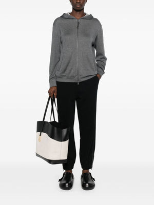 BRUNELLO CUCINELLI Elegant Tapered Cotton Sweatpants with Zipped Ankles