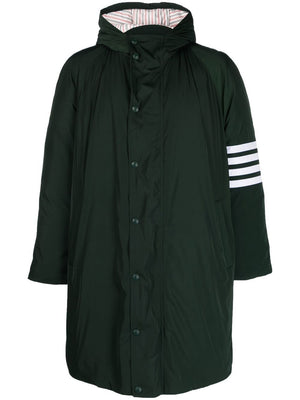 THOM BROWNE Dark Green 4-Bar Parka Jacket for Men
