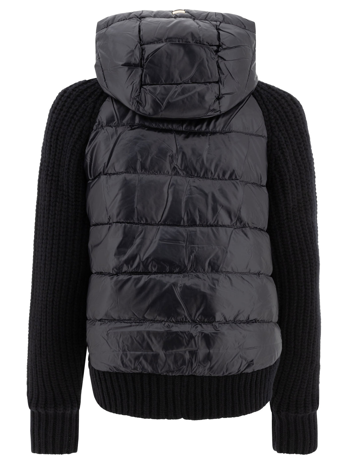 HERNO Elegant Down Jacket with Wool Inserts for Women - Regular Fit