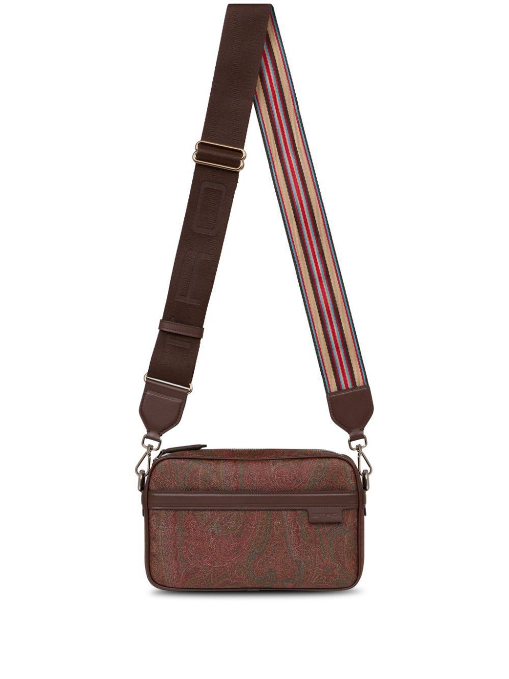 ETRO Mini Paisley Print Leather Crossbody Handbag for Men