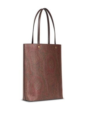 Túi Tote Kiểu Paisley Hở Nắp Cho Nam